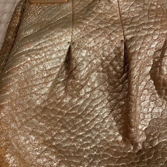 Cole Haan Pleated Beige Metalic Hobo Bag - Picture 11 of 11